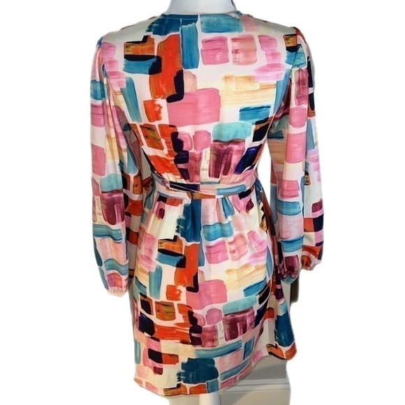 Traffic People True Wrap Geometric Pattern 70 s M - Picture 6 of 12